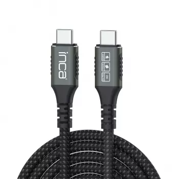 INCA USB-C til USB-C-kabel USB 4.0 40Gbps PD 3.1 240W 8K UltraHD 0,80 m (ITCT-40)