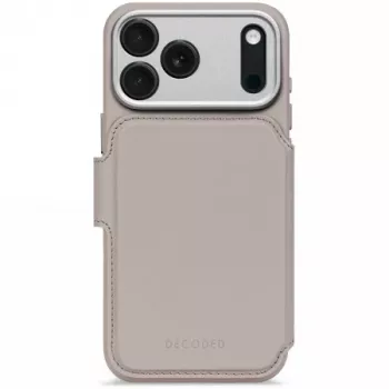 Decoded Læder Aftagelig Wallet Case til iPhone 17 Pro Max med MagSafe - Solid Clay