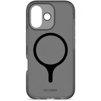 Decoded DropTec transparent bagsidecover til iPhone 17 med MagSafe (Frosted Black)