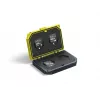 Angelbird MEDIA TANK CFexpress Type A - Memory Card Case for 4 Cards, Anodized Aluminum, Black/Yellow, Shockproof, Dustproof, Splash-proof