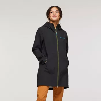 Cotopaxi Cielo Rain Trench Dame Regnjakke - All Black, Størrelse S