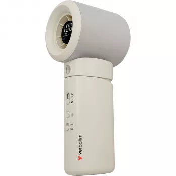 Verbatim Cool 'n' Go Aqua Breeze 32344 Håndventilator, hvid/sølv