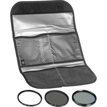 Hoya Digital Kit 62 mm - UV-, CPL-, ND8-filter-sæt med taske