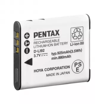 Pentax D-LI92 (B) Lithium-Ion batteri 925 mAh 3,7 V sort