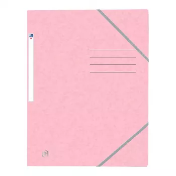 Oxford TOP FILE+ elastikmappe A4 3 klapper pastelrosa 400116353