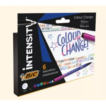 BIC fineliner Intensity 0,4 mm farver assorteret 6-pak