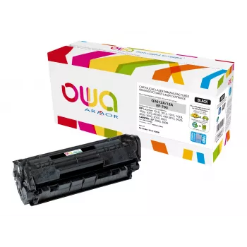 Armor OWA kompatibel tonerkassette sort (alternativ til HP Q2612A)