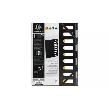 Exacompta 55334E Forever dokumenttaske A4 polypropylen sort 320x240 mm