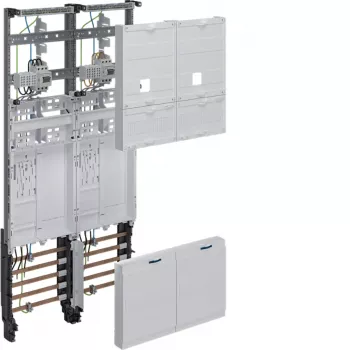 Hager universZ komplet målerfelt ZK3EL22T 1050mm 2 målerpladser eHZ 2-felt