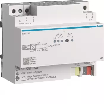 Hager TYFS110 KNX strømforsyning 2 udgange 1280 mA
