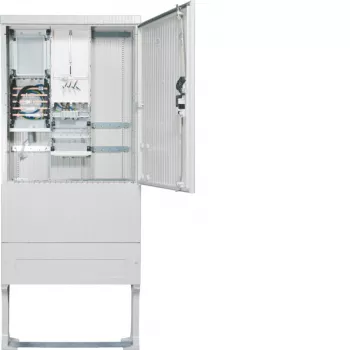 Hager ZAS207BD15A måleranslutningssøjle 207 Base 1 meter 3 sikringer 5-polet + APZ