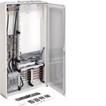 Hager FP93W1N strømtransformer-målerskab, 3 felter, 1 målepunkt, IP44, RAL 9010