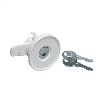 Hager FZ597N univers kabinetlås med 2 nøgler, IP44, lås nr. 1242E