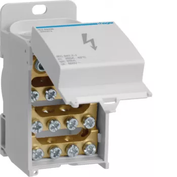 Hager fordelerblok 250A 1-polet KJ02AN 1x35-120/1x1.5-50/4x1.5-16/8x2.5