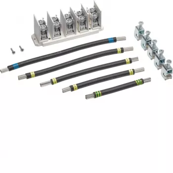 HAGER ZM15US Universelt tilslutningssæt, 5-polet, til samleskinne 12x5 mm