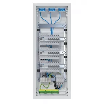 Hager VH60BV1 Volta indbygningsfordeler, 5x12 PLE, 60 moduler, 3 RCD-kredse, hvid
