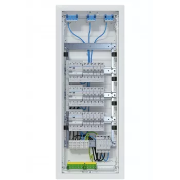 Hager Volta VU60BV1 indbygningsfordeler 5x12PLE 3x RCD-kredse 60 moduler IP31 hvid