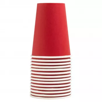 PROnappe 15 papbægre 200 ml, rød (89115I)