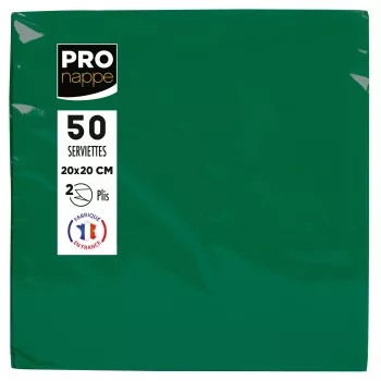 PROnappe papirservietter gran grøn 2-lags 20 x 20 cm 50 stk.