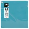 PROnappe servietter turkis 2-lags 19,0 x 19,0 cm 40 stk.