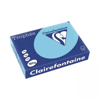 Clairefontaine Trophee Pastel A4 Kopipapir 160 g/m² 250 Ark Alize Blue