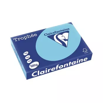 Clairefontaine Trophee Pastel A4 kopipapir 120 g 250 ark blå FSC-certificeret