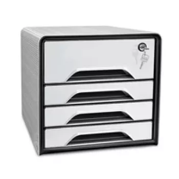 CEP Office Solution Smoove 7-311S skuffeboks hvid/sort