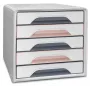 CEP Office Solution Smoove mineral skuffeopbevaringsboks 5 skuffer, pudderrosa, polystyren