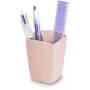 CEP Office Solution Mineral penneholder 2 rum Powder Pink rektangulær polystyren 74 x 74 x 95 mm