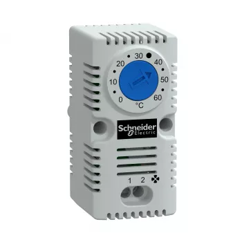 APC NSYCCOTHO termostat til elskabe, NC, 0-60°C, DIN-skinne, grå