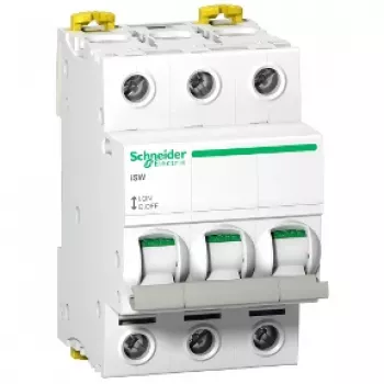 Schneider Electric Acti9 iSW A9S65363 3-polet afbryder 63A 400V AC hvid