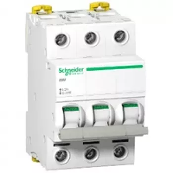 Schneider Electric Acti9 iSW A9S65363 3-polet afbryder 63A 400V AC hvid