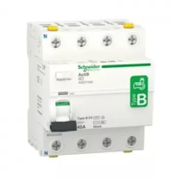 Schneider Electric A9Z51440 fejlstrømsafbryder 4P 40A type B-EV til ladestationer til elbiler