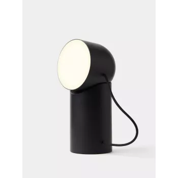 Lexon Orbe Portable LED Lamp Black LH88N