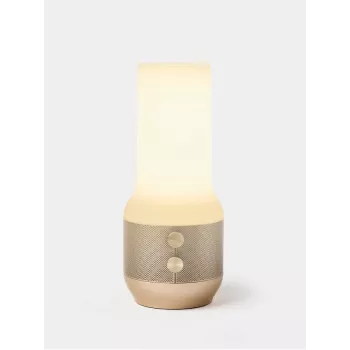 LEXON Terrace+ 3-i-1 LED-lampe, Bluetooth-højttaler, powerbank 2000 mAh, guld LA134D