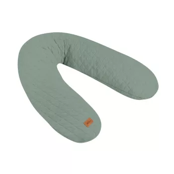 Beaba Big Flopsy amme- og graviditetspude Fleur de Coton Sage Green