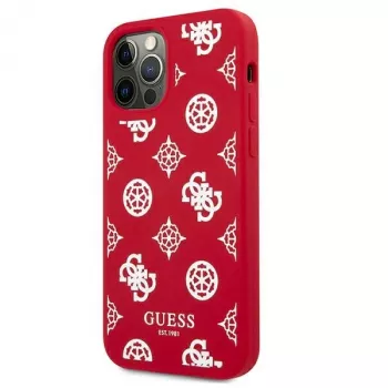 Guess GUHCP12LLSPEWRE iPhone 12 Pro Max 6.7 inch Red Hard Case Peony Collection