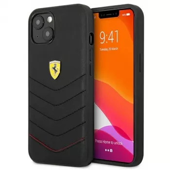 Ferrari FEHCP13SRQUK iPhone 13 Mini 5,4 inch sort hardcase Off Track Quilted