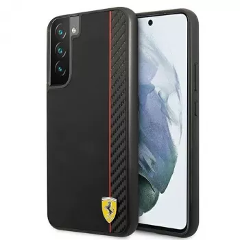 Ferrari FESAXHCS22MBK S22+ S906 sort Hardcase On Track Carbon Stripe
