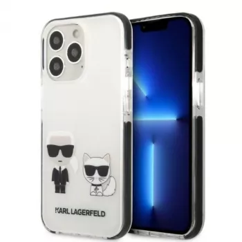 Karl Lagerfeld KLHCP13LTPEKCW iPhone 13 Pro / 13 6,1 inch Hardcase hvid Karl & Choupette