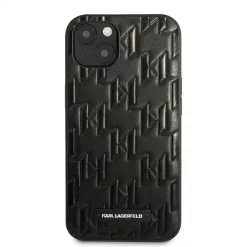 Karl Lagerfeld KLHCP13SMNMP1K iPhone 13 Mini 5,4 inch Hard Case sort Monogram Plaque