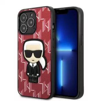 Karl Lagerfeld KLHCP13LPMNIKPI iPhone 13 Pro / 13 6,1 inch hardcase rød Monogram Ikonik Patch