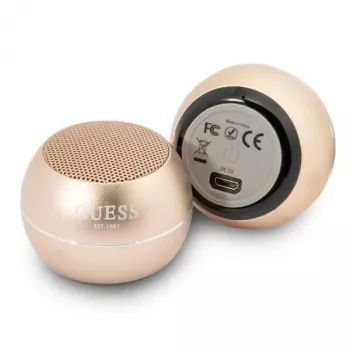 Guess GUWSALGEDSpeaker Mini bærbar Bluetooth-højttaler guld