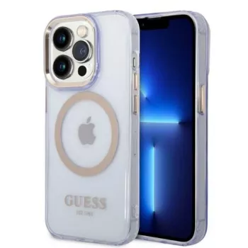 Guess Gold Outline Translucent hardcase til Apple iPhone 14 Pro 6,1