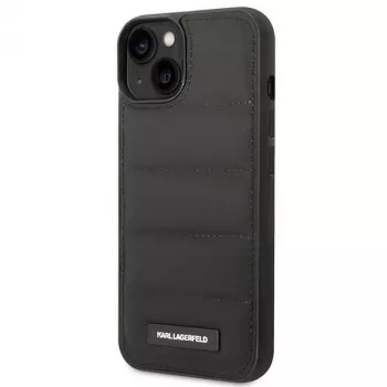 Karl Lagerfeld KF001090 Puffy Elongated Logo hardcase til iPhone 14 Plus / 15 Plus 6,7 inch sort