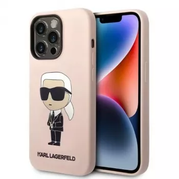 Karl Lagerfeld KLHCP14XSNIKBCP Ikonik Silicone hardcase til iPhone 14 Pro Max 6,7 inch pink