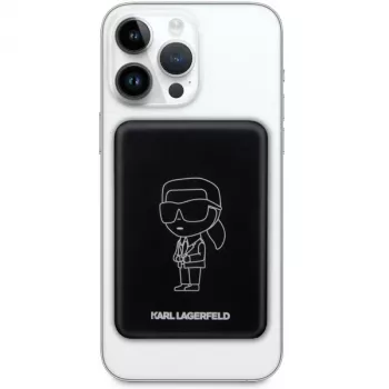 Karl Lagerfeld Ikonik MagSafe trådløs powerbank 3000mAh sort