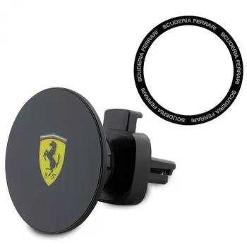 Ferrari magnetisk bilholder til telefon FECHMMAK til luftventil, sort, 2023-kollektion, MagSafe-kompatibel