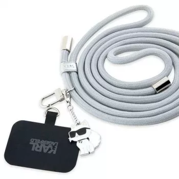 Karl Lagerfeld CBDY Cord Universel Telefonsnor / Strop (grå)