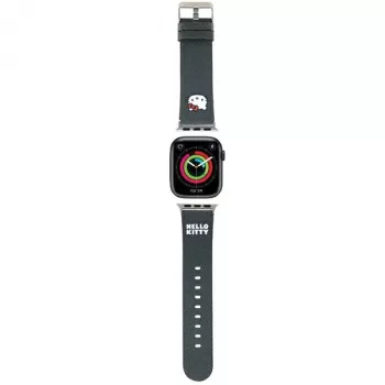 Hello Kitty HKAWMPGKHK Apple Watch-armbånd 38/40/41mm sort silikone